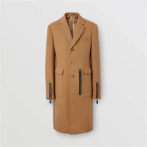 burberry cappotto uomo lungo|Cappotto sartoriale in misto lino e lana (Argilla) .